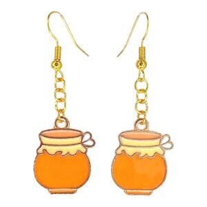 Honey pot dangle earrings — lightweight cute everyday jewelry